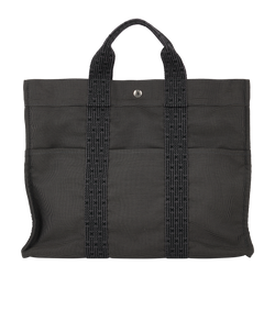 Yale Line Tote, Canvas, Grey, 3*